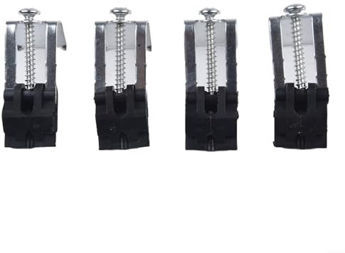 Besttoolifes 10 clips de fregadero de montaje inferior, clips de fregadero de cocina, instalación ajustable, clips de reparación, soporte de fijación, tornillos perforadores, accesorios de fregadero