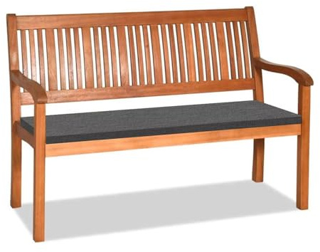 Orumrud 3CM Dicke Bankauflage Bankkissen mit Abnehmbarem Bezug,90x30x3cm rutschfeste Sitzkissen Sitzauflage Bank Sitzpolster Bankpolster Waschbare Stuhlkissen Gartenbank,Kaffee Grau
