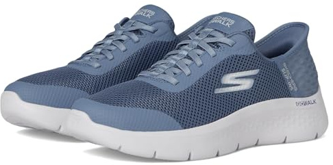 Skechers Go Walk Flex Damen-Sneaker, freihändig, Blau, 37.5 EU Weit