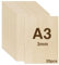 WISYOK 20pcs Contreplaqué 3mm, Planche Bois A3, Feuille de Bois Rectangulaire, Plaque Bois Brut Bouleau, Bois Brut Non Finie, Panneau Feuille Découpe Laser pour Pyrogravure, Maquette - 420*300*3mm
