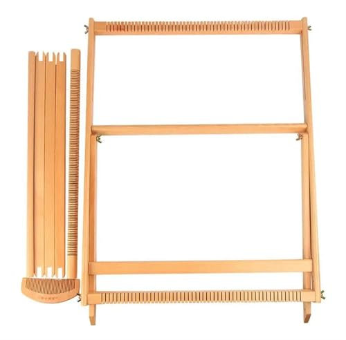 GCYEIDMA Webrahmen mit Ständer Webrahmen for Erwachsene, Webset mit Ständer, Weben, Textilnähen, Kunst for Kreativität, Heimwerkerbedarf
