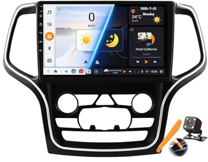 Y700s,YLOXFW Android 15.0 Navi 2 DIN Stereo Ersatz für Grand Cherokee WK2 2014-2022 Autoradio Sat GPS Navigation 10 Zoll Cartablet DVD Multimedia Player FM BT Receiver mit Android Auto Carplay