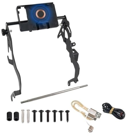Für Pan Für Amerika 1250 Für Spezielle RA1250 2021 2022 2023 Smartphone Lade Holde Motorrad Bike Navigation GPS Halterung Motorrad Handyhalterung(Wireless Charging)