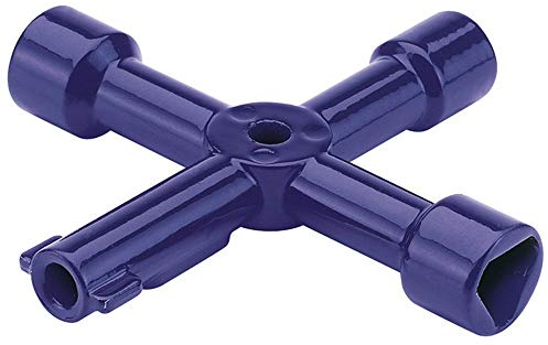 Draper 65393 4 Way Service Utility Key , Blue