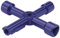 Draper 65393 4 Way Service Utility Key , Blue