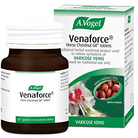 A.Vogel Venaforce Horse Chestnut Tablets | Relieve Symptoms of Varicose Veins, Tired Aching Legs, Leg Cramps & Swollen Ankles | 60 Tablets