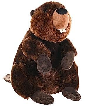 Wild Republic Cuddlekins Castor, Animal en Peluche, 30 cm, Cadeau pour Bébés, Peluche Écologique, Rembourrage Fabriqué à Partir de Bouteilles d’Eau Recyclées
