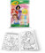 CRAYOLA - Album Attività & Coloring Disney Princess, 32 Pagine da Colorare e 7 Mini Pennarelli Lavabili, 5807G