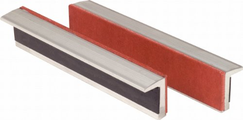 KS Tools 914.0093 Alu-Schraubstock-Schonbacken,Gummibesatz,160mm