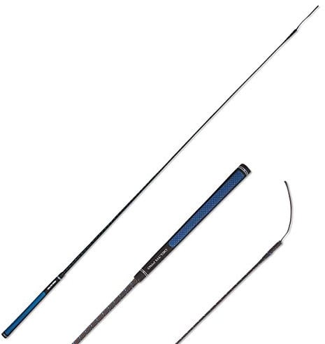 Fleck 952140 Delta Pro Dressurpeitsche, schwarz/blau, 110 cm