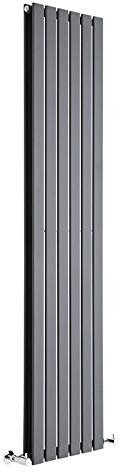 Milano Alpha Anthracite Vertical Double Flat Panel Radiator - 1780mm x 420mm