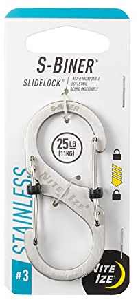 Nite Ize Karabiner S-Biner SlideLock Gr. 3, silber, NI-LSB3-11-R6