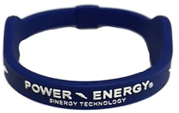 Power Energy Balance Band, Fitness-Armband aus Silikon mit holografischem Motiv, mit natürlichen Mineralien und negativen Ionen angereichert, dunkelblau