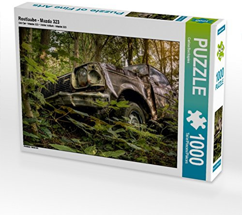 CALVENDO Puzzle Rostlaube - Mazda 323 1000 Teile Puzzle quer | 1000 Teile Lege-Größe 64 x 48 cm Foto-Puzzle für glückliche Stunden