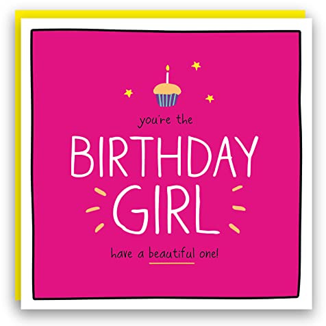 Pigment - Happy Jackson - You're the Birthday Girl - Blank Message - SC Certified - Made in the UK - 160 x 156