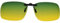 UpaClaire Nachtfahrbrille zum Anklippen, polarisierte Blendung, High-Definition-Sicht, Gelb und Grün, Green and Yellow（ Flip-up not available）