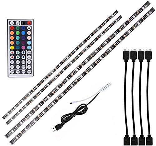 hntoolight DC5V USB Câble LED bande lumière lampe SMD 5050 TV Kit d'éclairage de fond Lampe de fond de bureau pour TV Écran D'affichage Écran Multicolore Non Warterprood