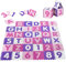 Juskys Kinder Puzzlematte Juna 36 Teile mit Buchstaben A-Z & Zahlen 0-9 - rutschfest — rosa für Mädchen - Puzzle ab 10 Monate - Spielmatte