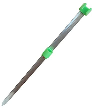 FISSION - Single Fishing Rod Aluminium Sand Spike Surf Beach with Lumi Glow in the Dark Rod Cup and Rest - 100cm [25-3594]