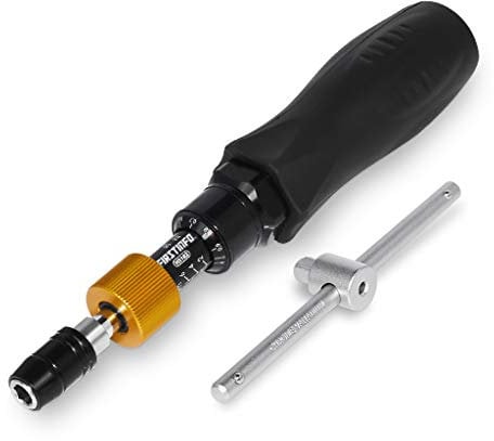 FIRSTINFO H5182 | 1/4 | 1-6 Nm, 13.28-48.68 in-lbs | Adjustable Torque Screwdriver | with Quick Release Bit Holder