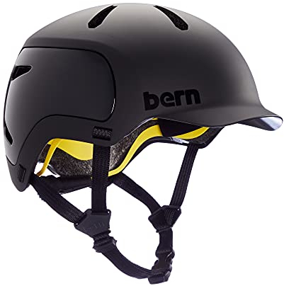 Bern Watts 2.0 Fahrradhelm, Matte Black, LRG