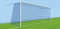 Cordamania 7 Rete per porte da calcio, Adulti Unisex, Bianco, 6,10x2,10x1,00x1,50