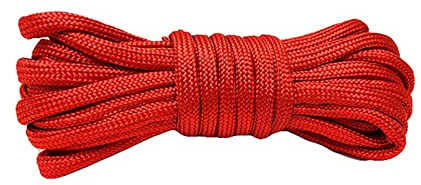 3m Paracord Cord 550 Multifunction Paracord Ropes Tent Rope Parachute Cord for Lanyards Keychain Dog Collar DIY Manual Braiding Supplies Survival Camping Climbing-Red