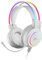 Mars Gaming MHRGB, Casque Gaming, Éclairage 360º, Son Ultra-BASS 3D, Microphone Réduction de Bruit, Ultra-léger, Windows/PS4/PS5/XBOX ONE/XBOX SERIES X|S/Mac/Switch/Switch 2/Smartphone/Tablette, Blanc