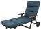 KETTtex 2312 Auflage Rollliege Alicante extrabreit petrol 200x65x9cm wasserabweisend lichtecht Olefin (ohne Liege)