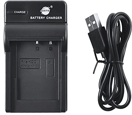 DSTE NEW USB Camera Battery Charger Compatible for Kodak KLIC-7002 KLIC-7003 GB40