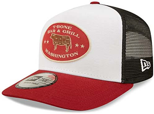 New Era Adjustable A-Frame Trucker Cap - T-Bone BAR Grill