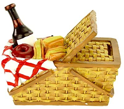 Kremers Schatzkiste Spardose Picknickkorb 16 cm Polyresin Sparschwein Sparkasse Urlaub