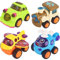 Toyvian 4pièces Voiture Jouet Compacte à Rappel De Jouet Amusant pour Garçon Fille Interaction Parent-garçon Fille pour Anniversaires Et Parties