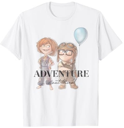 Disney 100 and Pixar's Up Carl Ellie Adventure is Out There T-Shirt