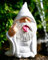 EHOTER Nain de Jardin Amusant - Statue Verticale Doigt du Milieu pour Pelouse et Cour - Mini Fumeur pour Jardin Féérique