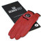 BEAVER GOLF Herren Golf Handschuh Red Velvet - Premium Cabretta-Leder - Nachhaltig - Handarbeit (XXL, Links)
