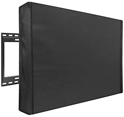 PLIPSH TV-Abdeckung for den Außenbereich, 22 Zoll bis 70 Zoll, wetterfest und TV-Gehäuse for LED-, LCD- und OLED-Flachbildfernseher im Außenbereich Perfection (Color : Noir, Size : 46-48inch)