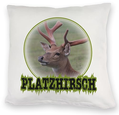 speecheese Platzhirsch Kuschelkissen mit Hirsch Motiv EIN besonderes DekoKuschelkissen um das Wohnzimmer zu dekorieren
