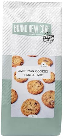 BrandNewCake® Amerikanische Vanille Cookies Backmischung 400g - Einfaches und Leckeres Backen