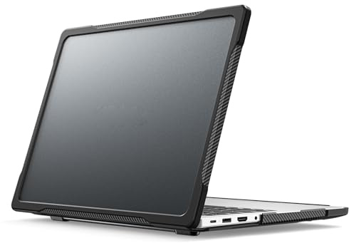 FONREST Funda rígida para Huawei MateBook D14 / D14SE 2023/2024, ultrafina, translúcida, mate, antihuellas, antideslizante, a prueba de golpes, funda protectora para portátil (negro)