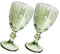 PRETYZOOM Calici Da Vino Verdi Eleganti 2 Pezzi Delicati Calici Europei Ideali Per La Collezione Di Bicchieri Da Liquore