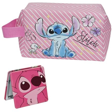 ENENSET Kitty Reise-Kosmetiktasche, große Kapazität, Cartoon-Kosmetiktasche, Make-up-Tasche mit Reißverschluss, PU-Reise-Kulturbeutel, Make-up-Zubehör, Organizer, faltbare Aufbewahrungstasche,