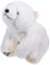 VICASKY Eisbär Liegend Tierpuppe Plüschtier Cartoon Tierpuppe Tierplüschkissen Für Sofa Tierkissen Rückenkissen Dekorative Tierkissen