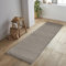 Jimri Flauschiger Teppich Läufer - Hochwertiger Kurzflor für Zuhause, Büro, Küche, Eingang, Flur, Wohnzimmer - Maschinenwaschbar - Rutschfester Teppich Waschbar - 80x250 cm - Taupe