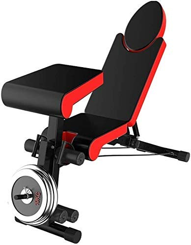IUokLU Bancs de Musculation Tabouret de Pasteur de Gymnastique à Domicile sans haltères Banc de Fitness Portable Muscles abdominaux Tabouret d'haltères pour Exercices de Gymnastique