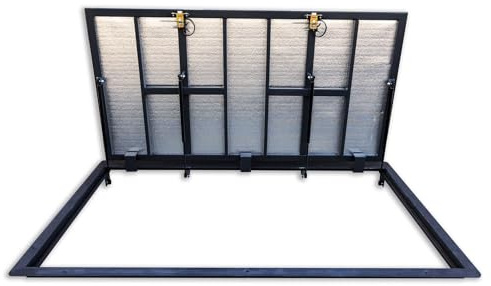 Trampilla Para el Suelo 900 mm x 1600 mm - Trampilla de Suelo - Tapa de Pozo - Pozo de Inspección - Las Juntas Especiales Protegen Contra la Humedad y Los Olores Extraños