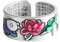 Ring Ornamente, 999 Sterling Silver Lotus Fish Ring Exquisite Chinese Style Open Sutra Ring for Yoga Lovers Silver Jewellery Lovers