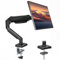 BONTEC Soporte para Monitor con Brazo de Gas articulado, Ajuste para Pantalla 15-32 Pulgadas, rotación 360°, inclinación ±90°, Giro ±90°, VESA 100x100, gestión de Cables, Montaje Abrazadera o pasante