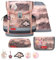 Belmil Classy Plus Schulranzen Set 6-teilig mit extra Schlüsselanhänger (405-78AG/S/K) (Rose Ballet)