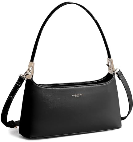 David Jones - Damen Kleine Schultertasche Hobo - Handtasche Unter Schulter Arm PU Leder - Umhängetasche Henkeltasche - Frau Tasche Crossbody Bag Stilvoll Elegant Modisch Schick Alltag